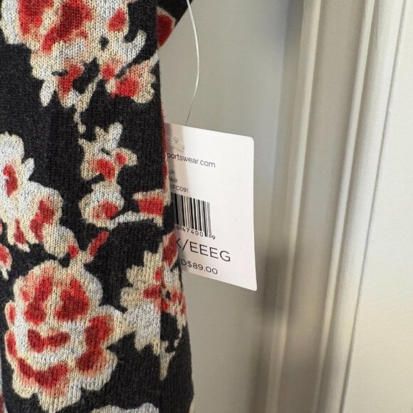 Ella Rafaella Pullover Sweater Long sleeve blouse black red size 3X NWT - Picture 7 of 9